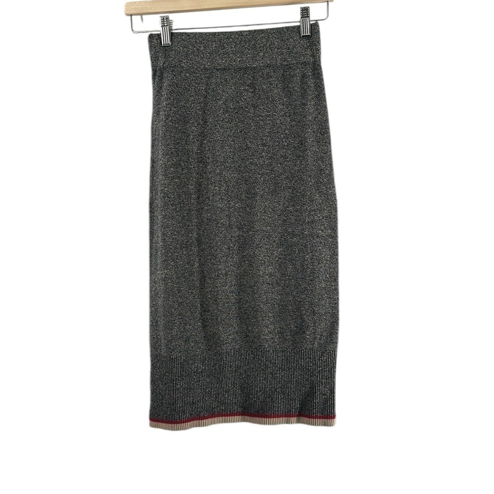 Roots Stretchy Knit Chalet Pencil midi Skirt sweater skirt cabin mountain vibes - Picture 4 of 8
